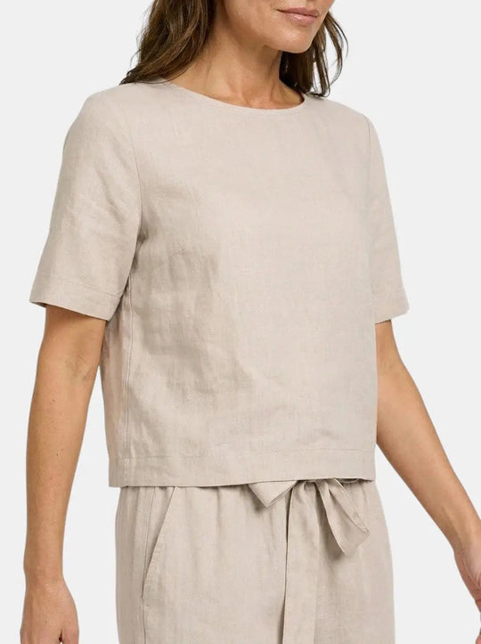 Elara Breathable Linen Loungewear Set