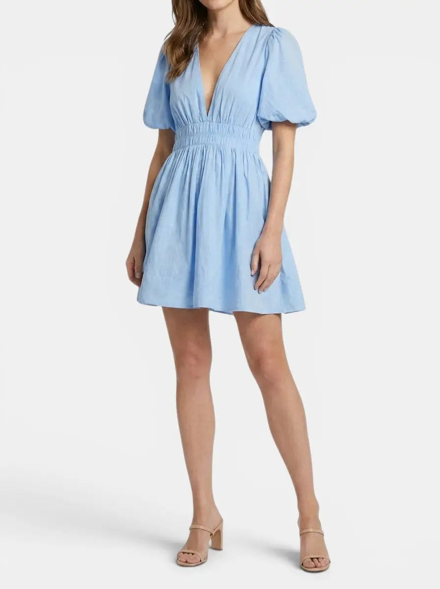 Lily V-Neck Mini Dress