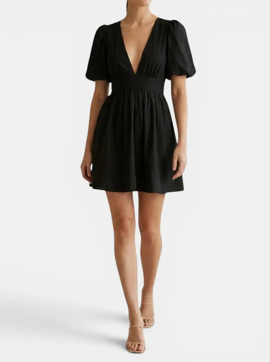 Lily V-Neck Mini Dress