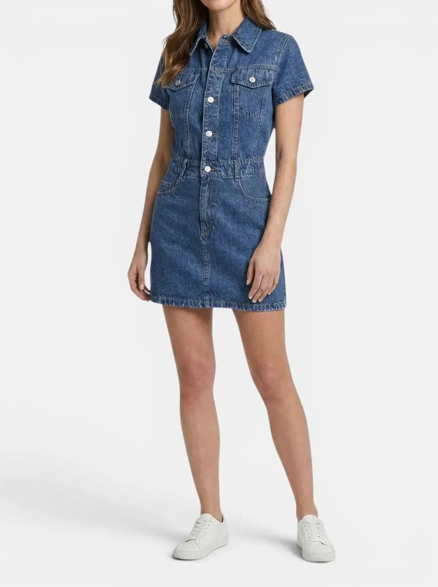Primrose Denim Blend Mini Dress