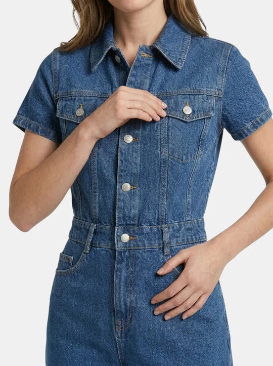 Primrose Denim Blend Mini Dress