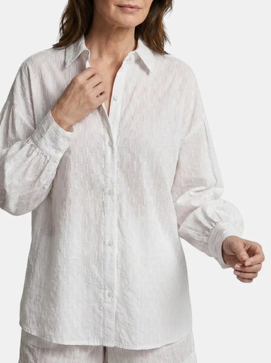 Seralune Cotton Broderie Stripe Short Set