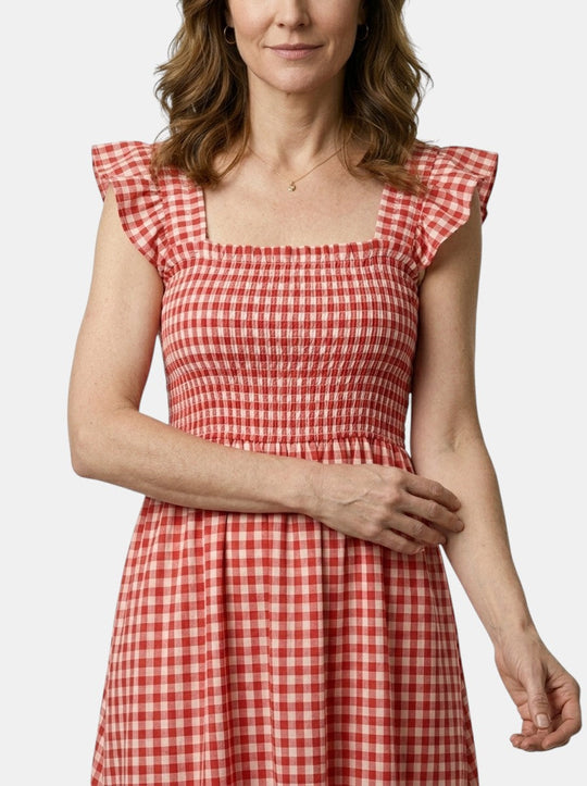 Rosalie Gingham Maxi Dress