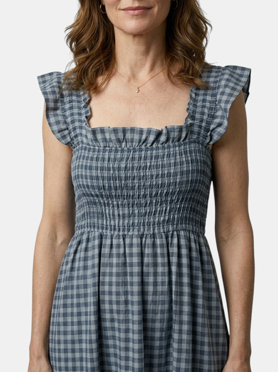 Rosalie Gingham Maxi Dress