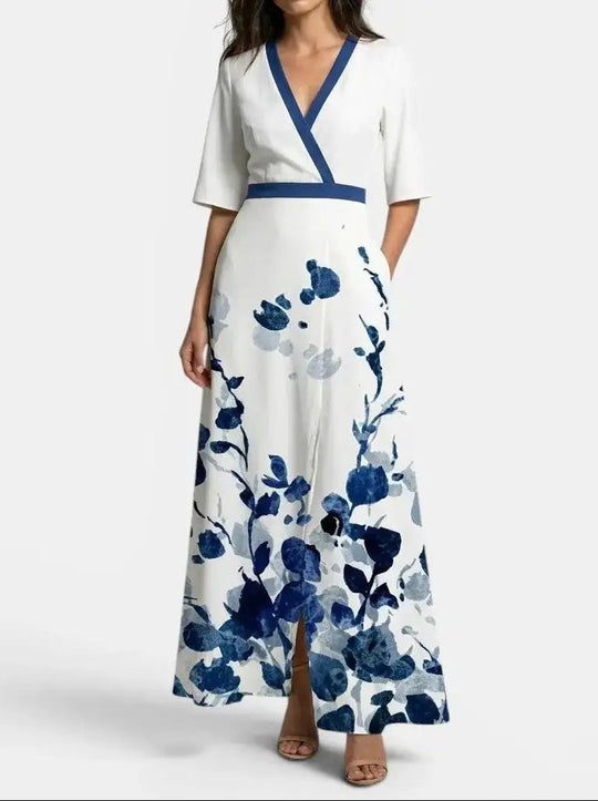 Sapphire Flow Maxi Dress