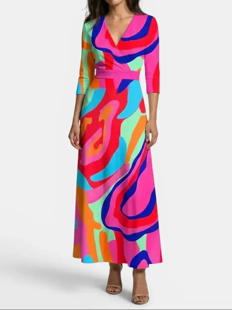 Sapphire Flow Maxi Dress