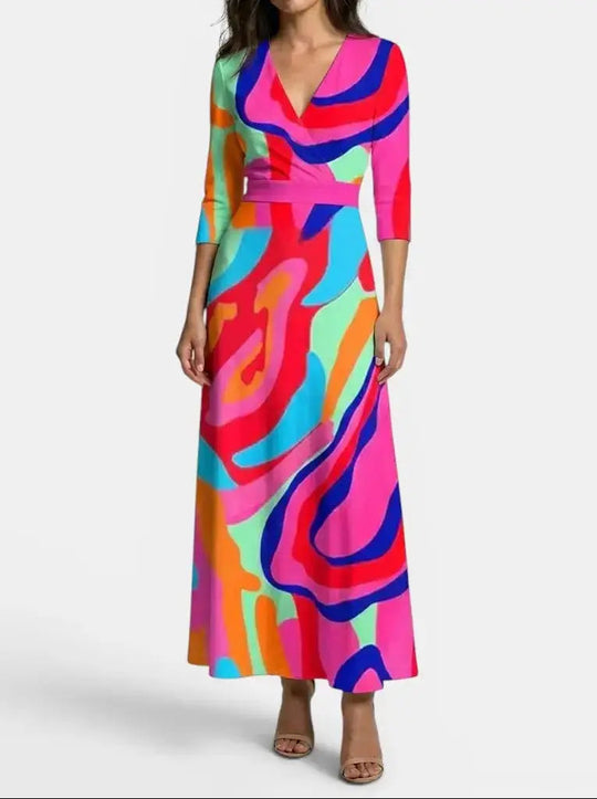 Sapphire Flow Maxi Dress
