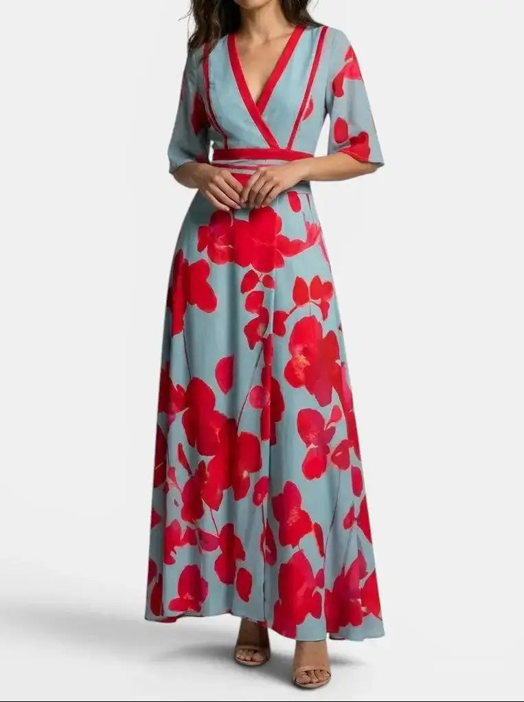 Sapphire Flow Maxi Dress