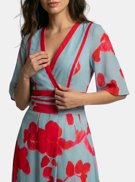 Sapphire Flow Maxi Dress