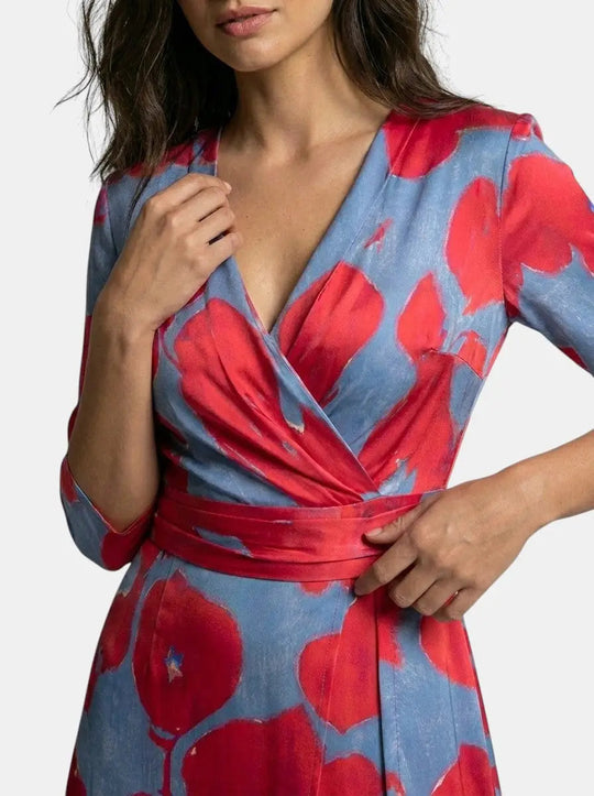 Sapphire Flow Maxi Dress