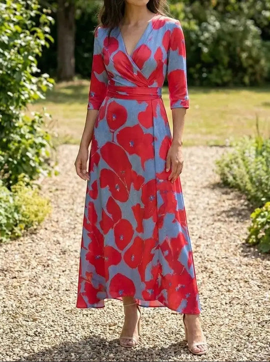 Sapphire Flow Maxi Dress