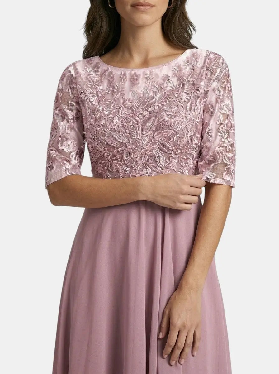 Ocean Lace Cocktail Gown