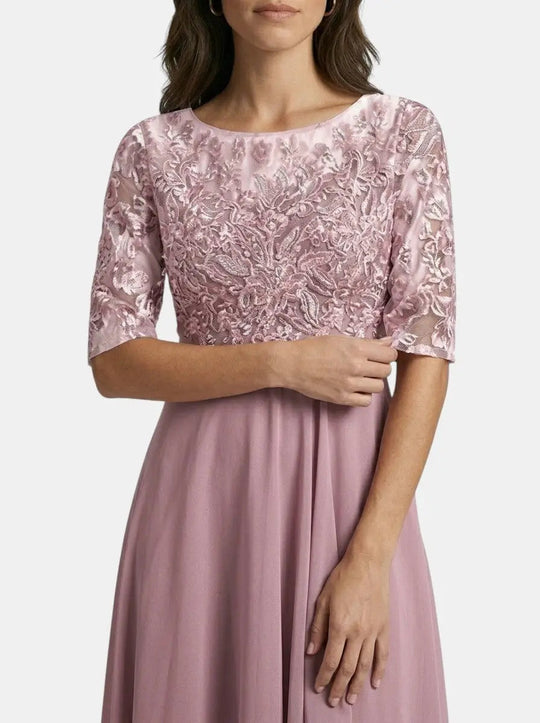 Ocean Lace Cocktail Gown