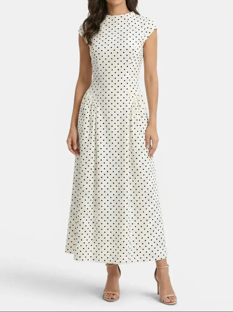 Maryrose Polka Dot Maxi Dress