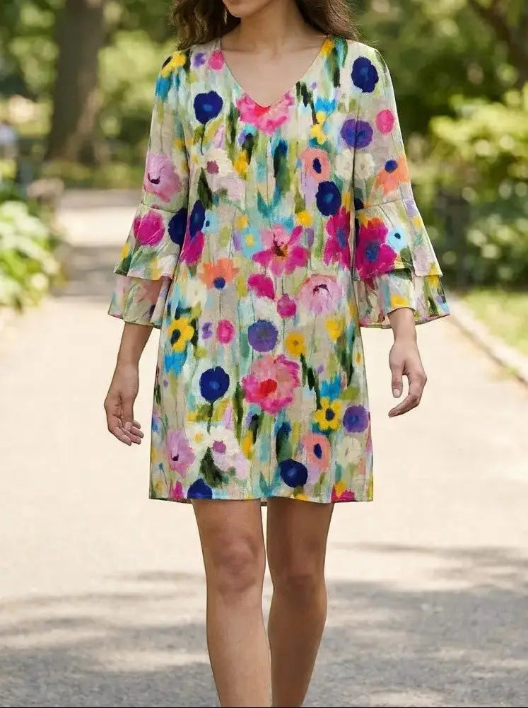 Freesia Floral Mini Dress