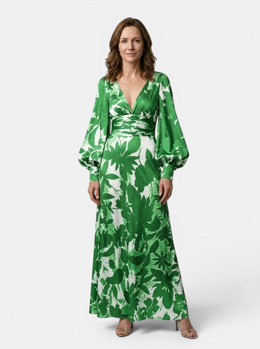 Fleur Flowing Fabric Maxi Dress