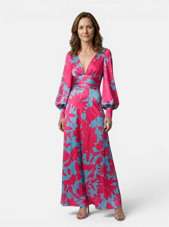 Fleur Flowing Fabric Maxi Dress
