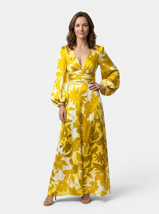 Fleur Flowing Fabric Maxi Dress