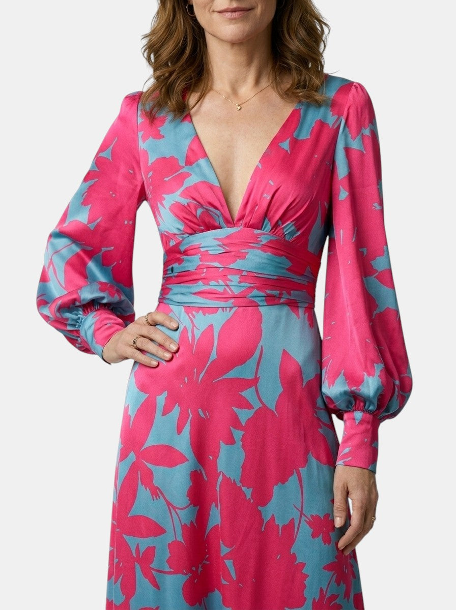 Fleur Flowing Fabric Maxi Dress