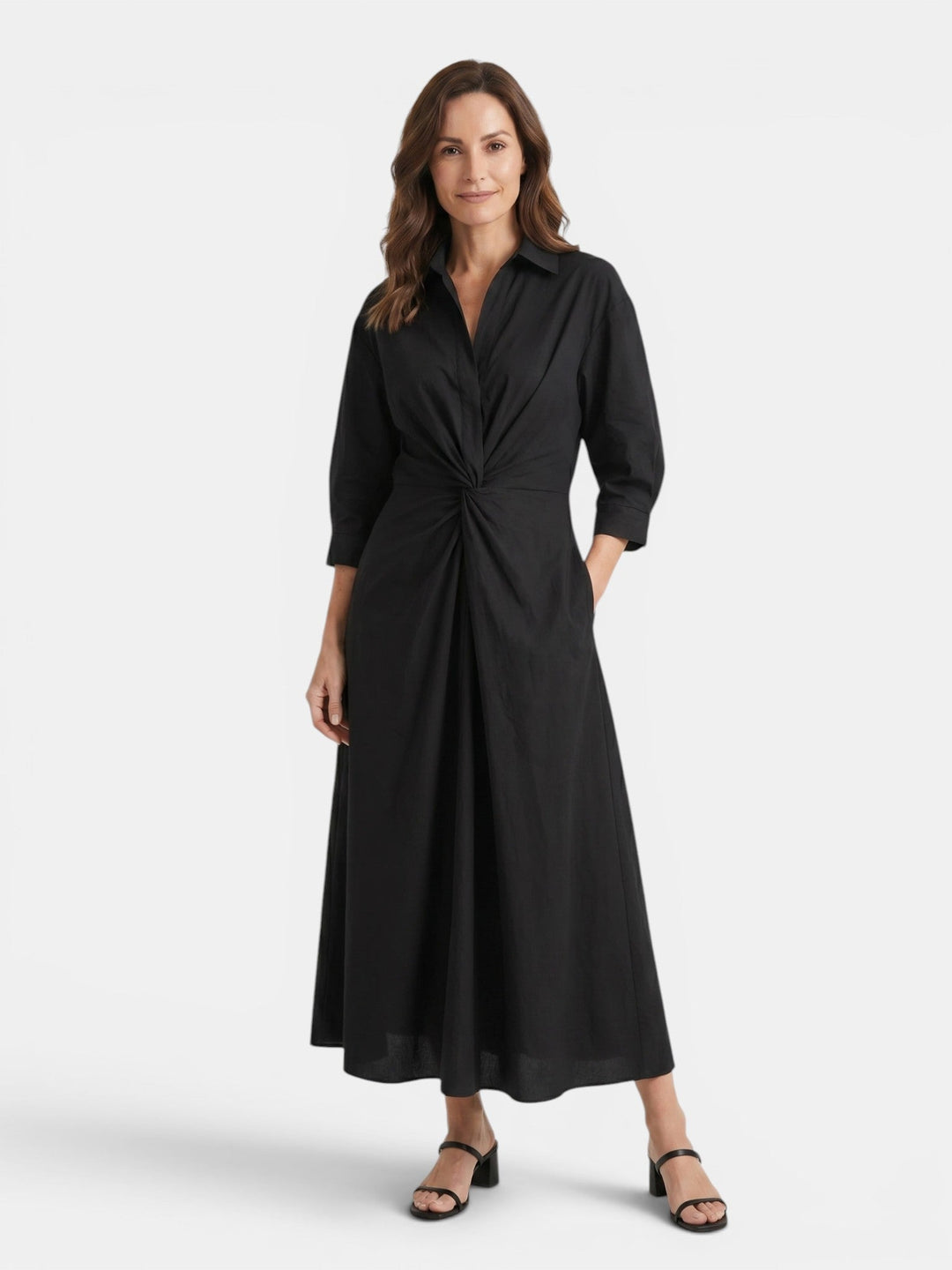 Stary Flowing Airy Gown