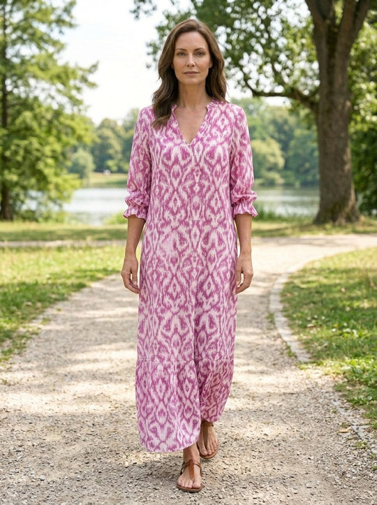 Velvette Flowing Viscose Maxi Dress