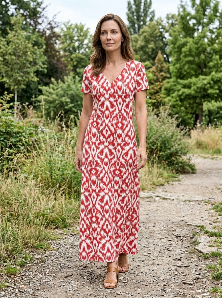 Velvette Flowing Viscose Maxi Dress