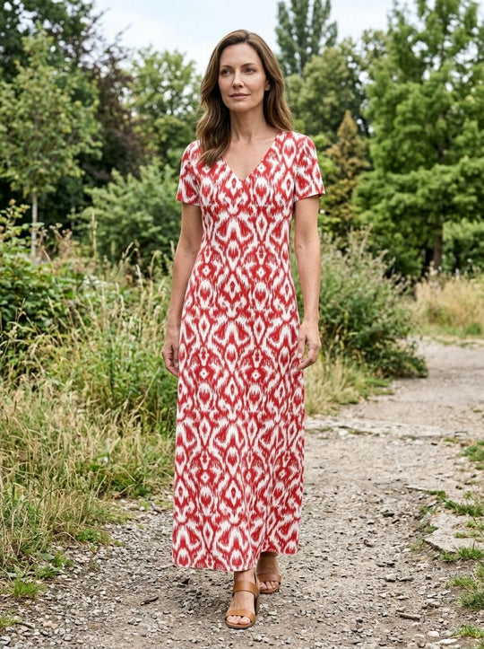Velvette Flowing Viscose Maxi Dress