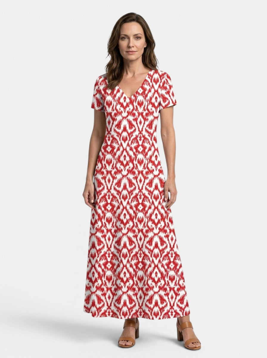 Velvette Flowing Viscose Maxi Dress