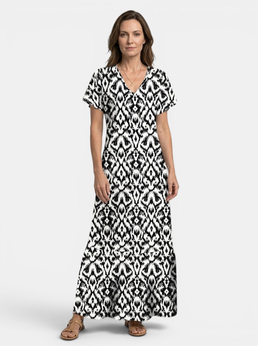 Velvette Flowing Viscose Maxi Dress