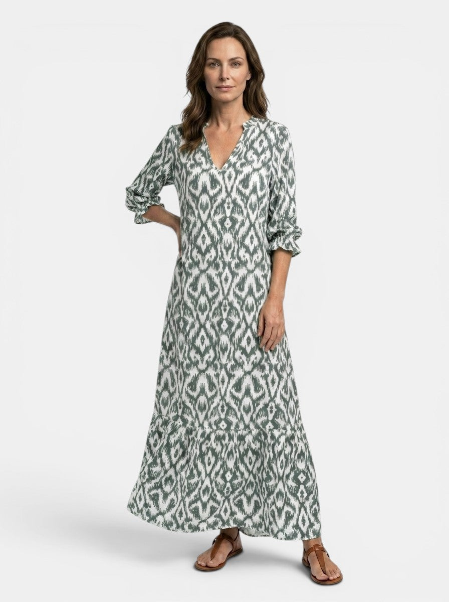 Velvette Flowing Viscose Maxi Dress