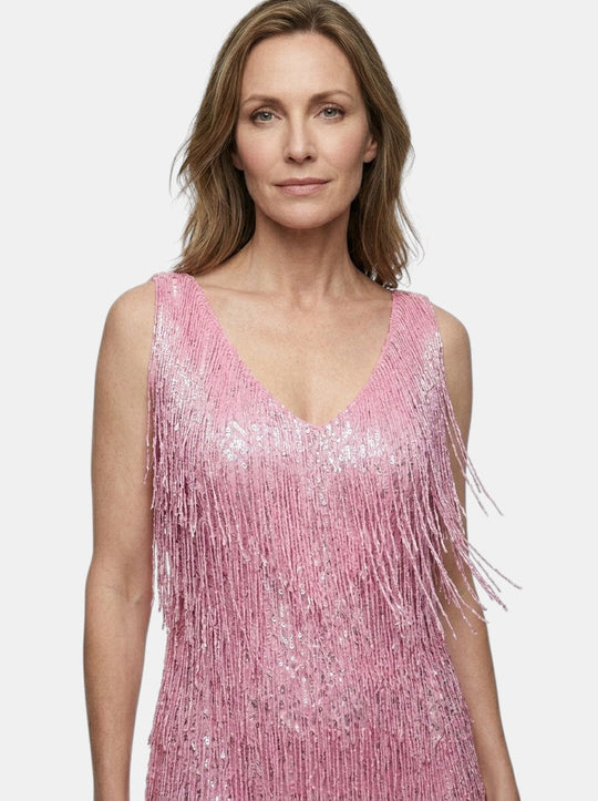 Iris V- Neck Cocktail Mini Dress