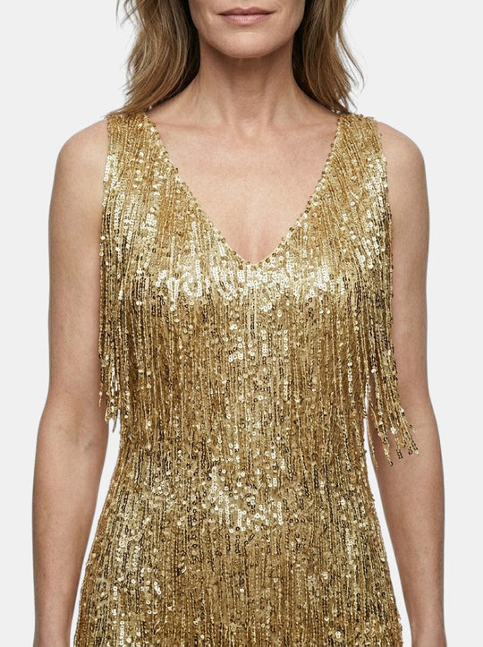 Iris V- Neck Cocktail Mini Dress