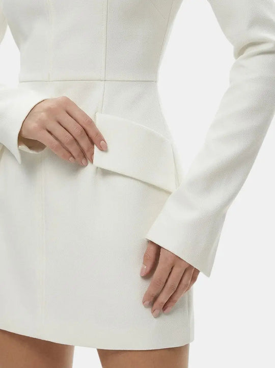 Rose Long Sleeve Cocktail Mini Dress