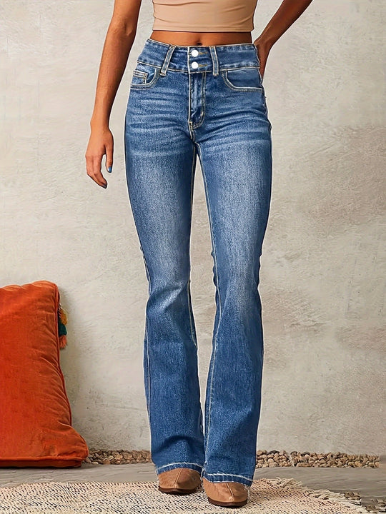 Vela High Waist Stretch Denim Jeans