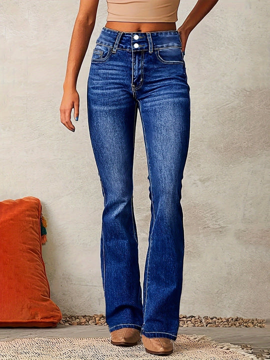 Vela High Waist Stretch Denim Jeans