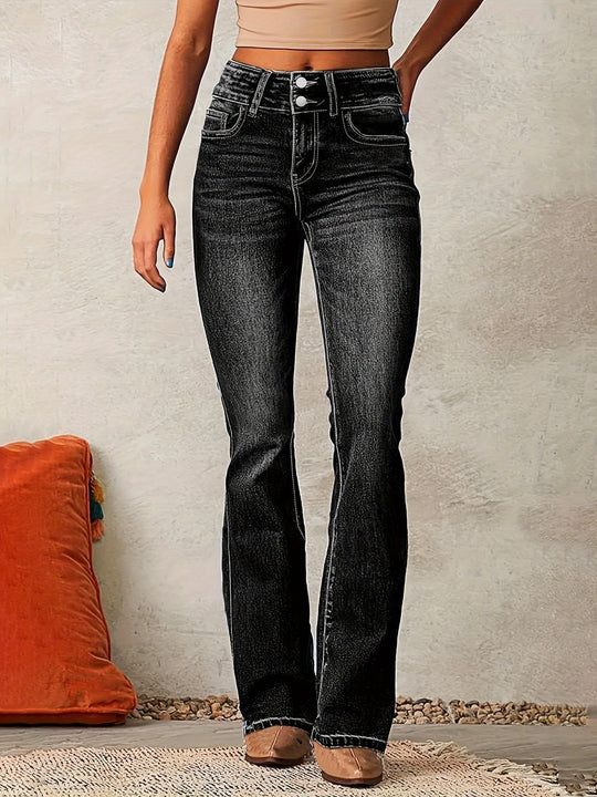 Vela High Waist Stretch Denim Jeans