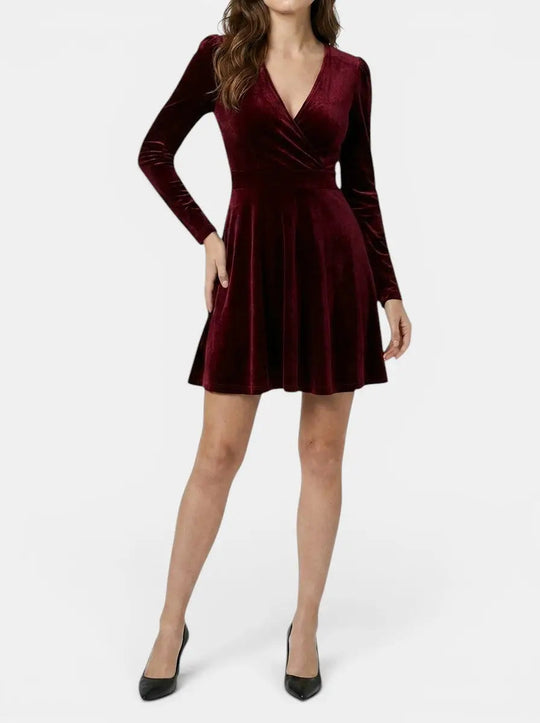 Anemoon Velvet Flare Dress