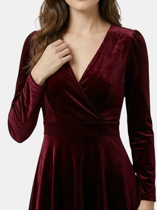 Anemoon Velvet Flare Dress