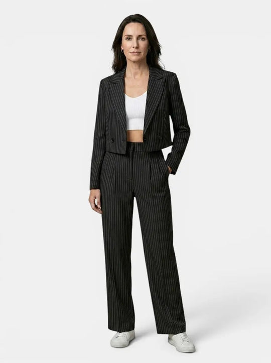 Lorina Tailored Pinstripe Two Piece Suit