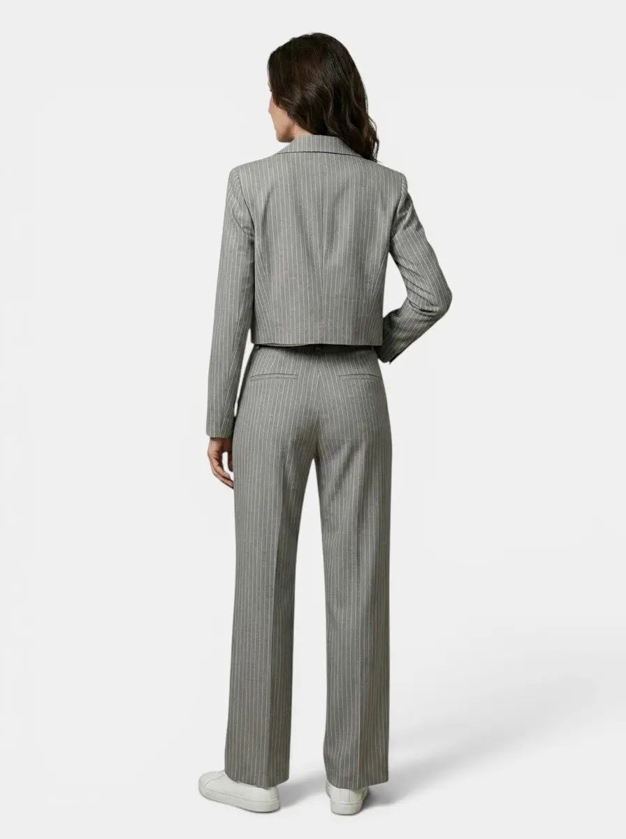 Lorina Tailored Pinstripe Two Piece Suit