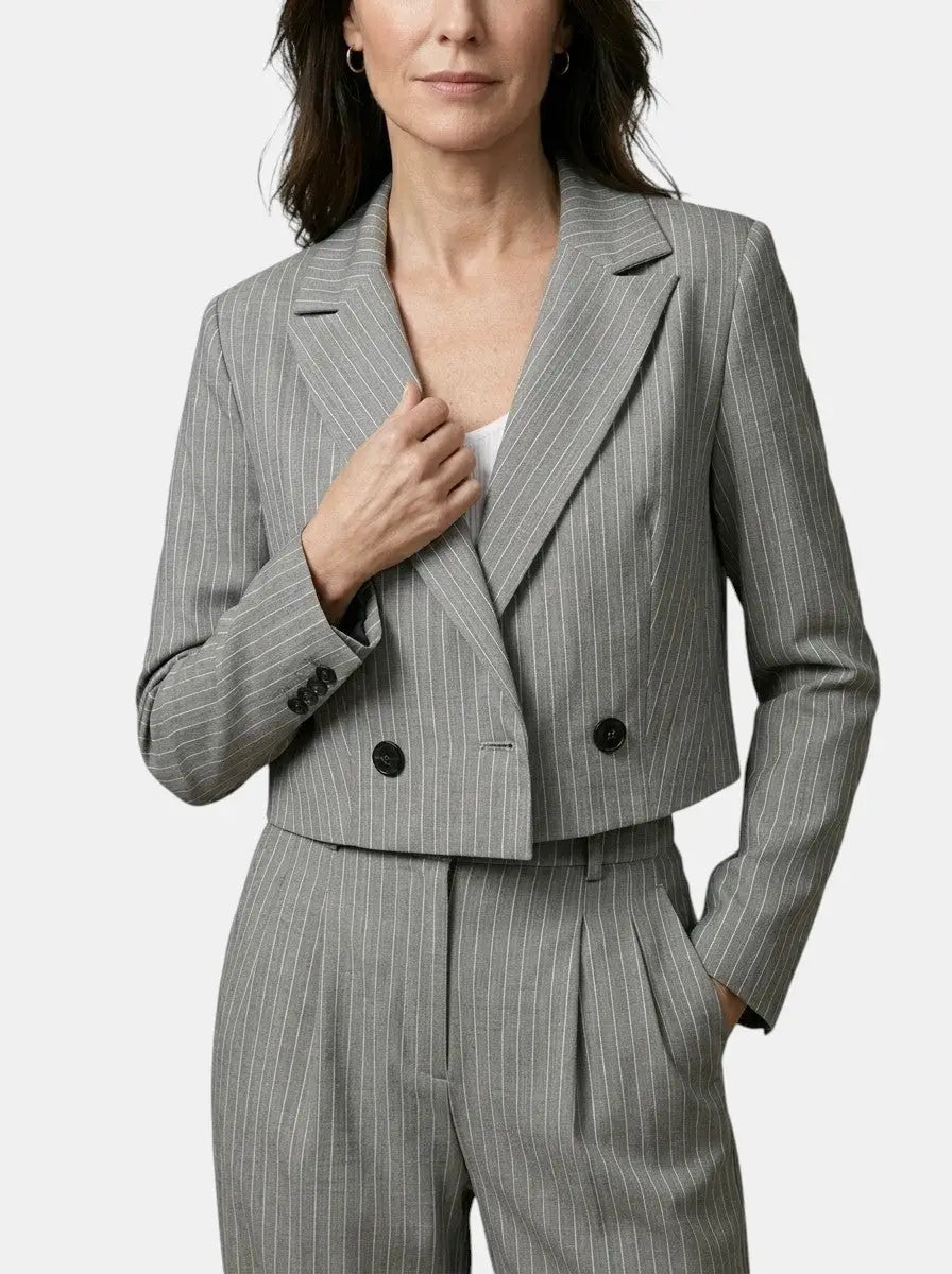 Lorina Tailored Pinstripe Two Piece Suit