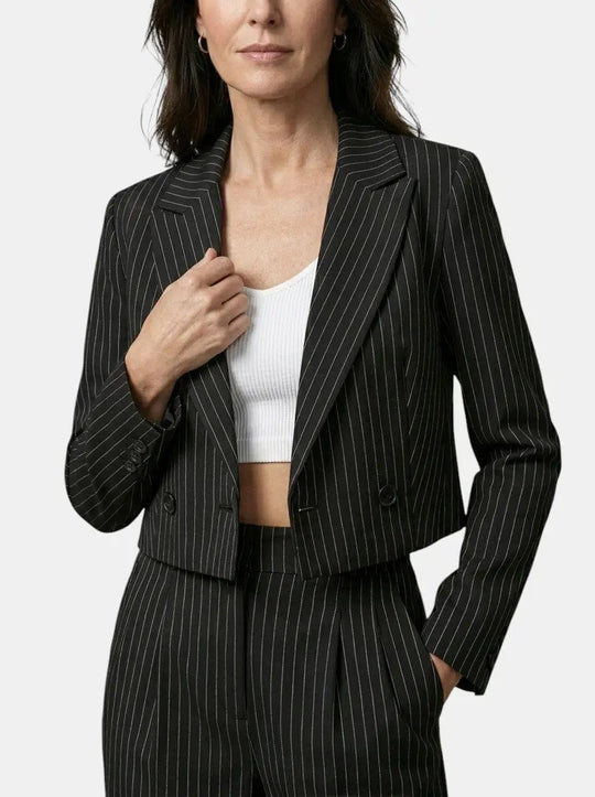 Lorina Tailored Pinstripe Two Piece Suit