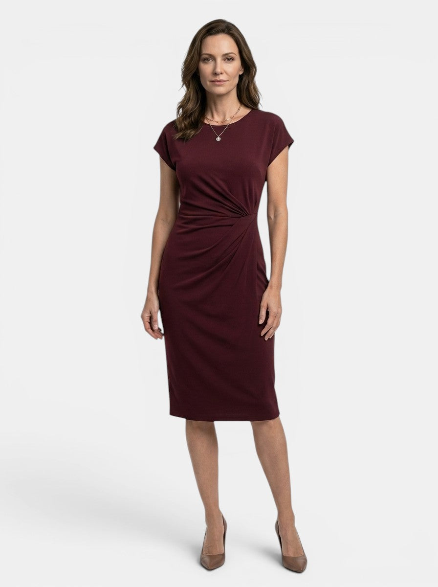 Camille Wrap Bodycon Midi Dress