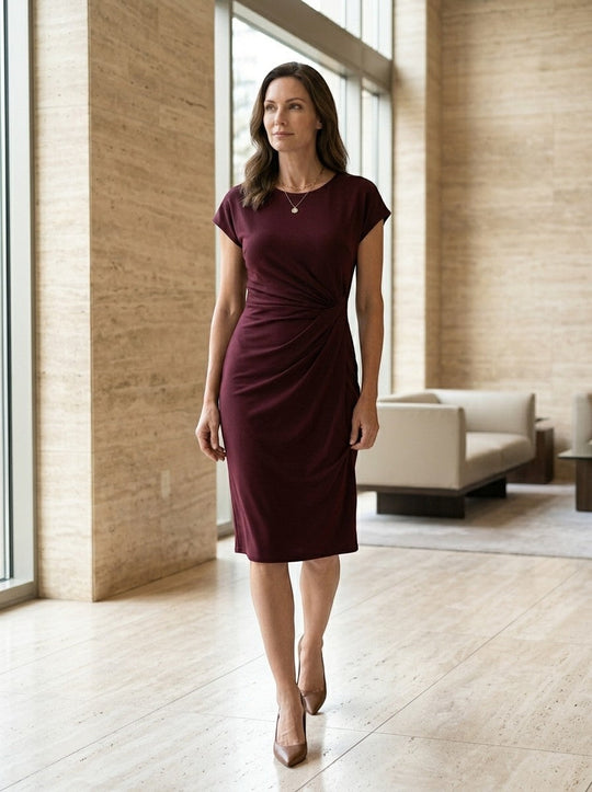 Camille Wrap Bodycon Midi Dress