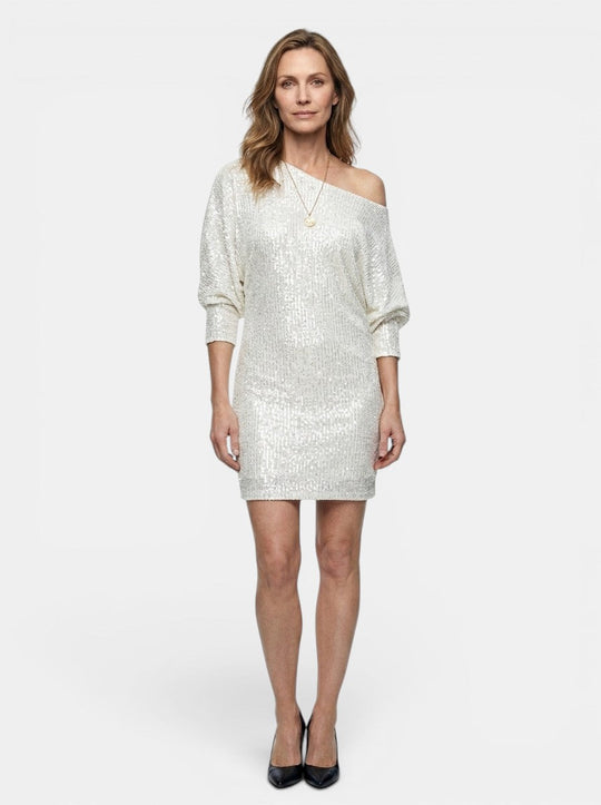 Peony Sequined Shimmering Mini Dress