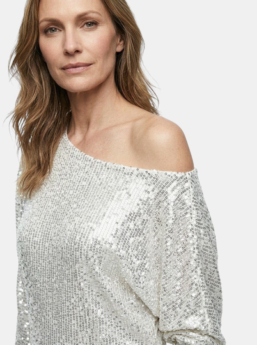 Peony Sequined Shimmering Mini Dress