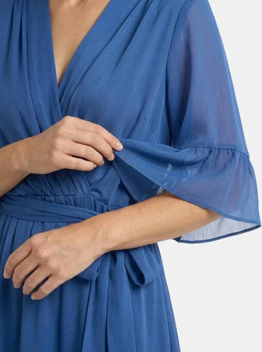 Fiorella Soft Fabric V-Neck Gown