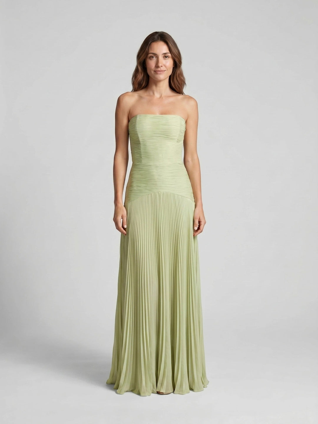 Jeany Soft Pleated Gown