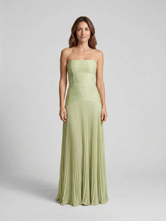 Jeany Soft Pleated Gown