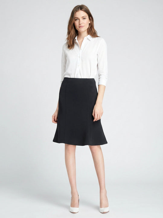 Ciela Woven A-Line Flared Midi Skirt